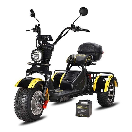 Электро скутер SIBERTON PRO TRIKE 3000W с багажником